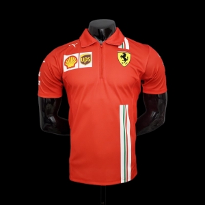F1 Formula One; Ferrari Racing Suit Polo Red 