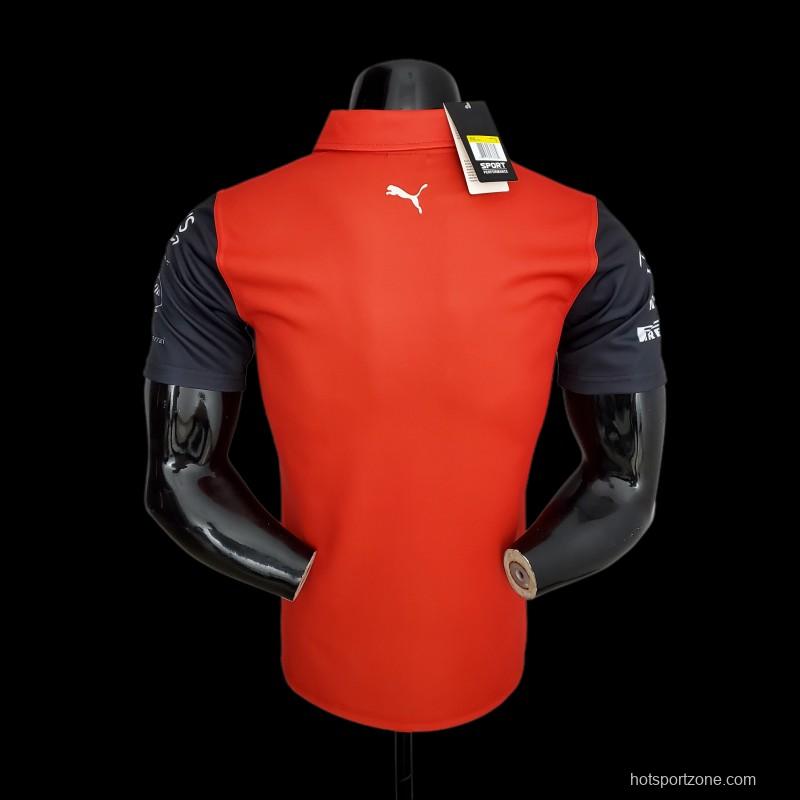 New F1 Formula One; Ferrari Racing Suit Polo Red 