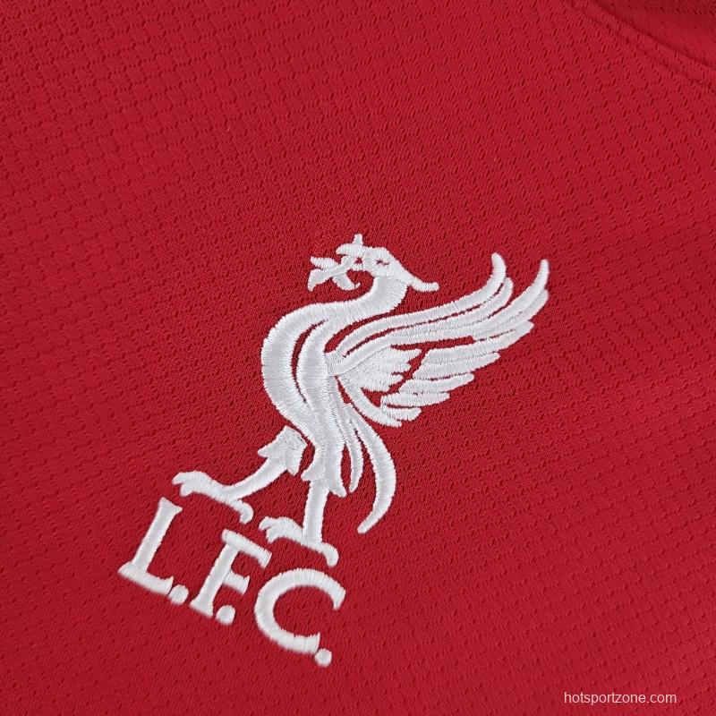 22/23 Long Sleeve Liverpool Home  Soccer Jersey
