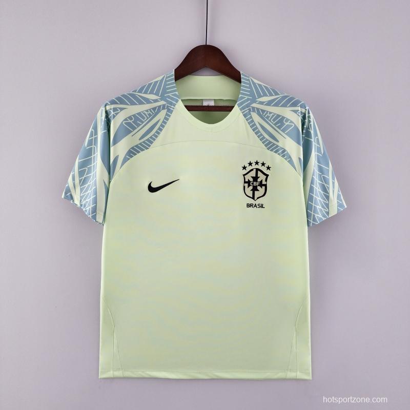 2022 Brazil Training Jersey Light Green 