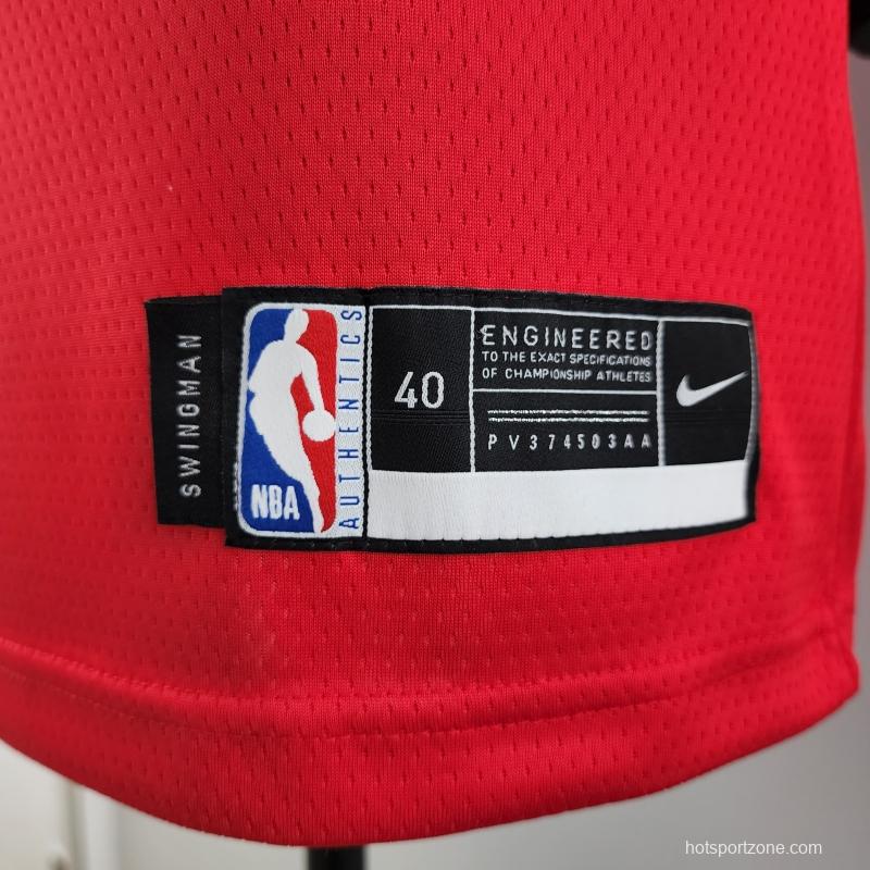 Rookie Philadelphia 76ers Iverson #3 Red NBA Jersey 