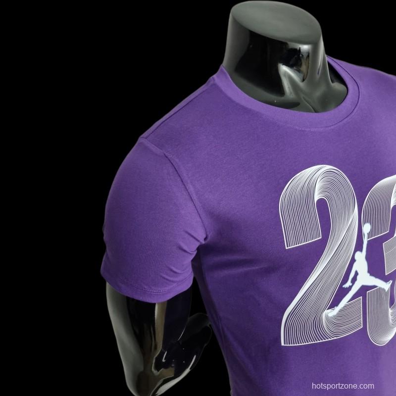 2022 NBA Jordan 23 Purple T-shirts #0050