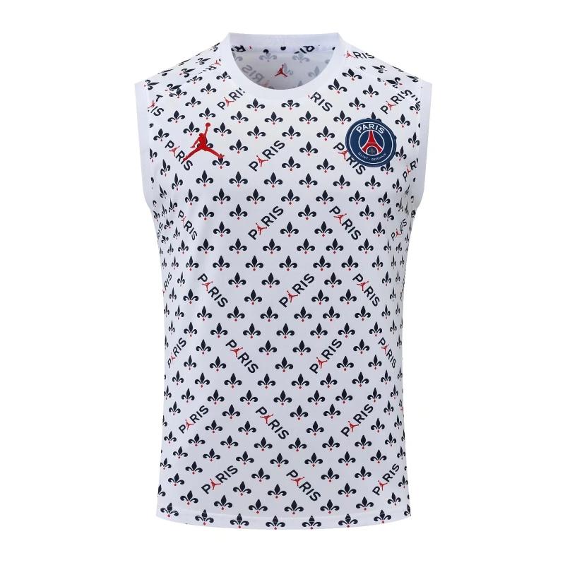 22/23PSG White Flower Dot Pre-Game Training Jersey Vest