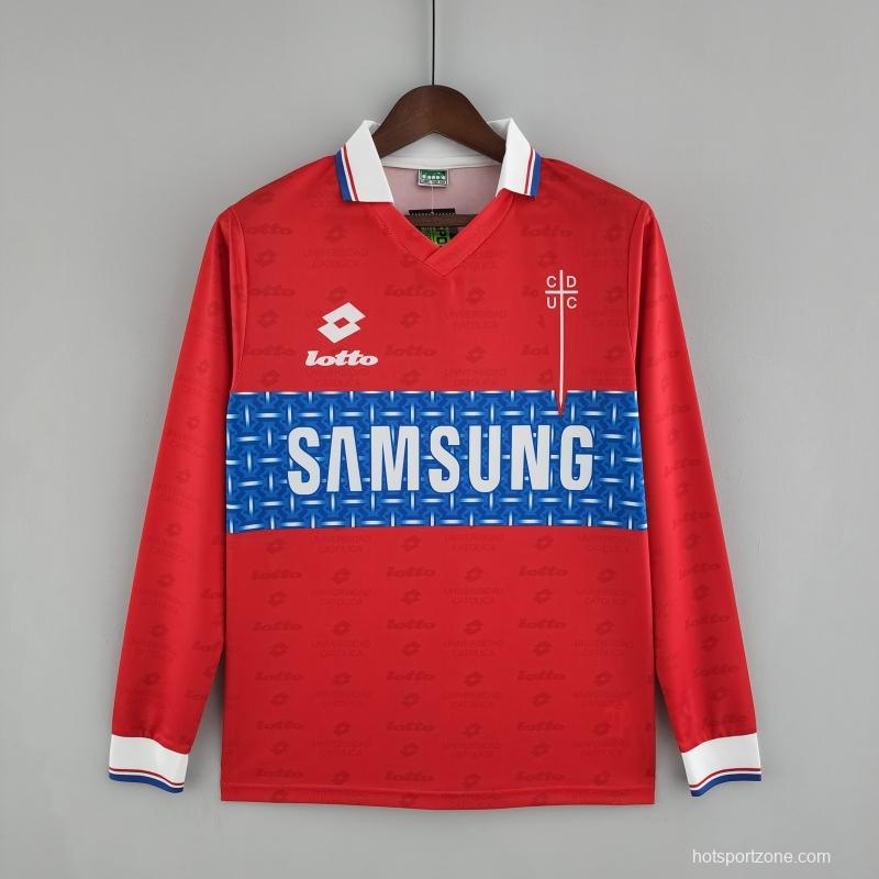 Retro 1996 Long Sleeve Deportivo Universidad Católica Third Away Soccer Jersey