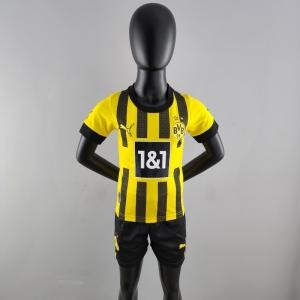 22/23 Kids Kit Borussia Dortmund Home SIZE16-28 Soccer Jersey