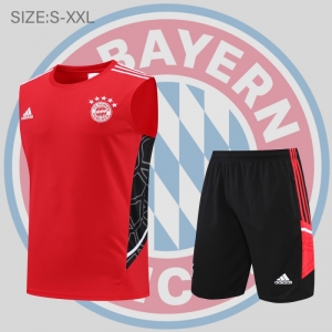 22/23 FC Bayern Munich Vest Training Jersey Kit Red