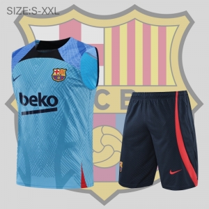 22/23 Barcelona Vest Training Jersey Kit Blue
