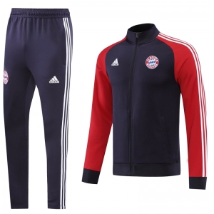 22/23 Bayern Munich Red Black Full Zipper Jacket+Long Pants