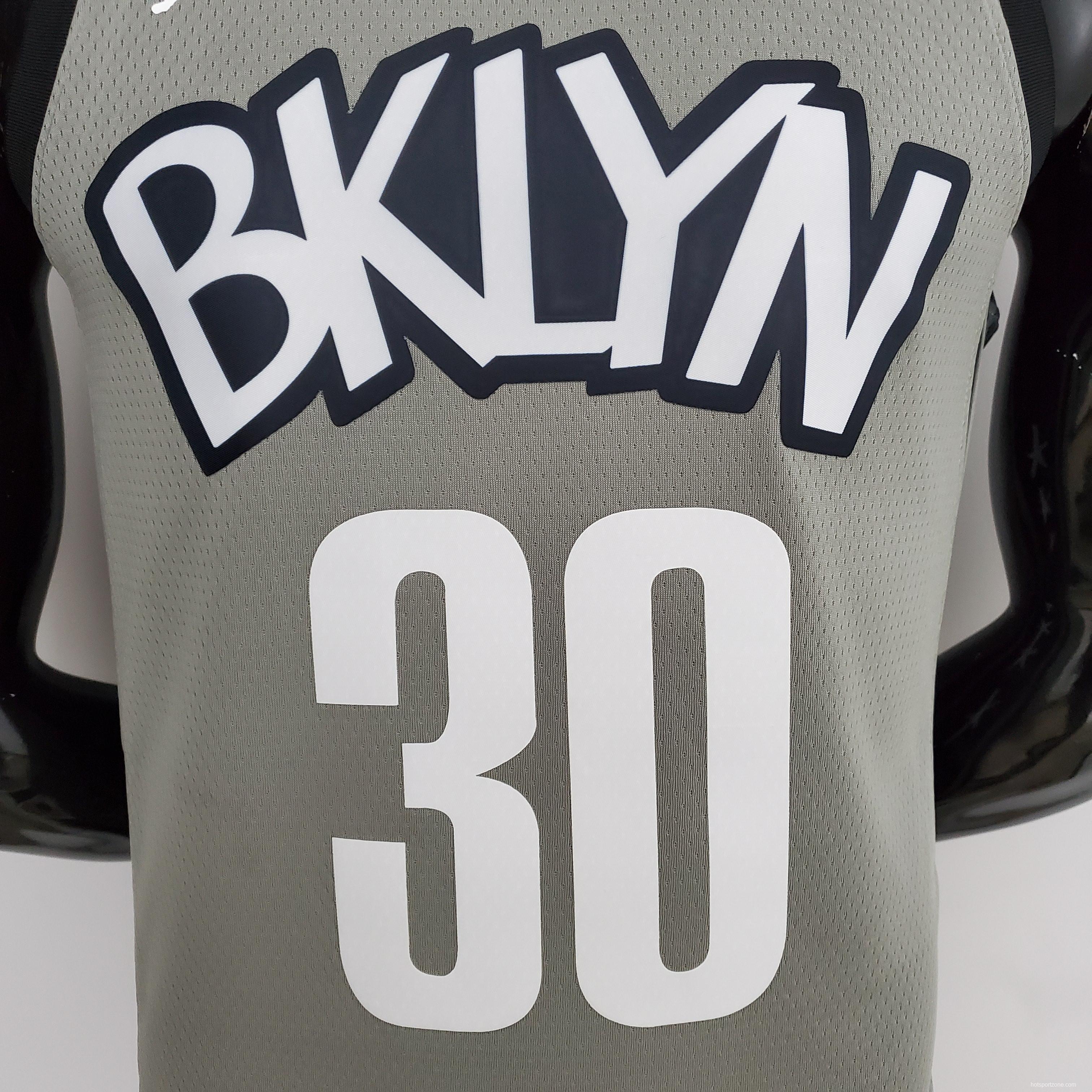 NBA Nets Curry #30 Flyer Grey Jersey
