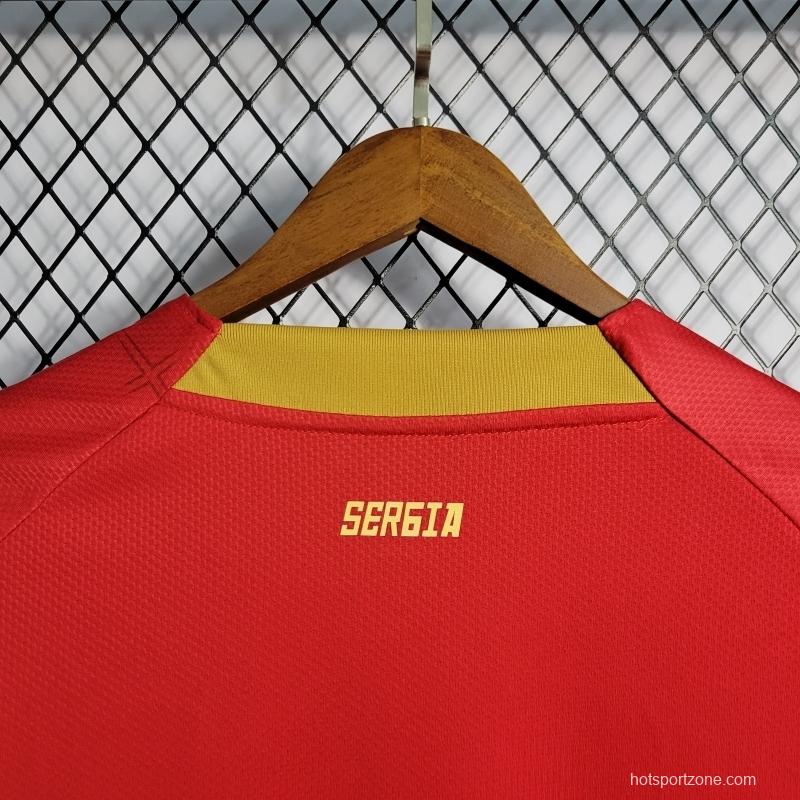 2022 Serbia Home Soccer Jersey