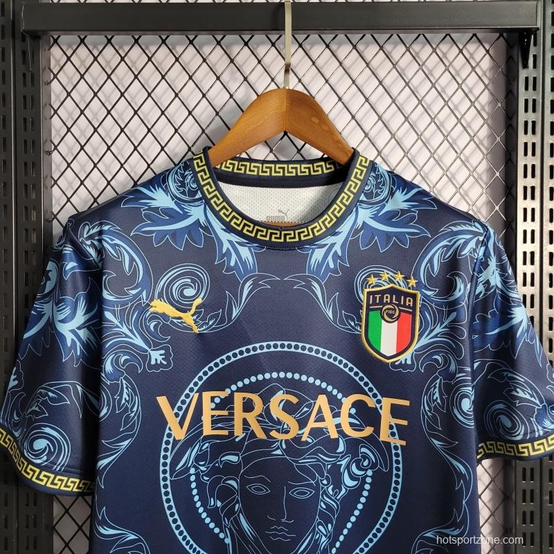 22/23 Italy X Versace Edition Blue Jersey