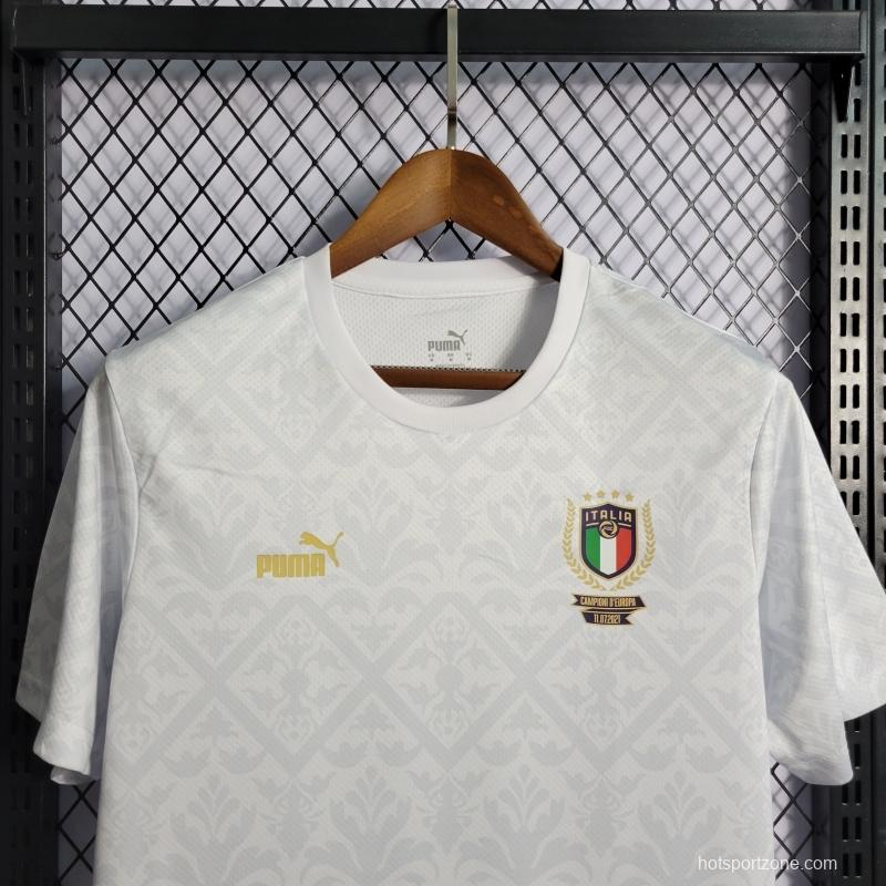 2022 Italy Euro Championship Special Edition White Jersey