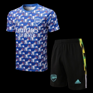 22/23 Arsenal Full Body Inkjet Color Blue Jersey +Shorts
