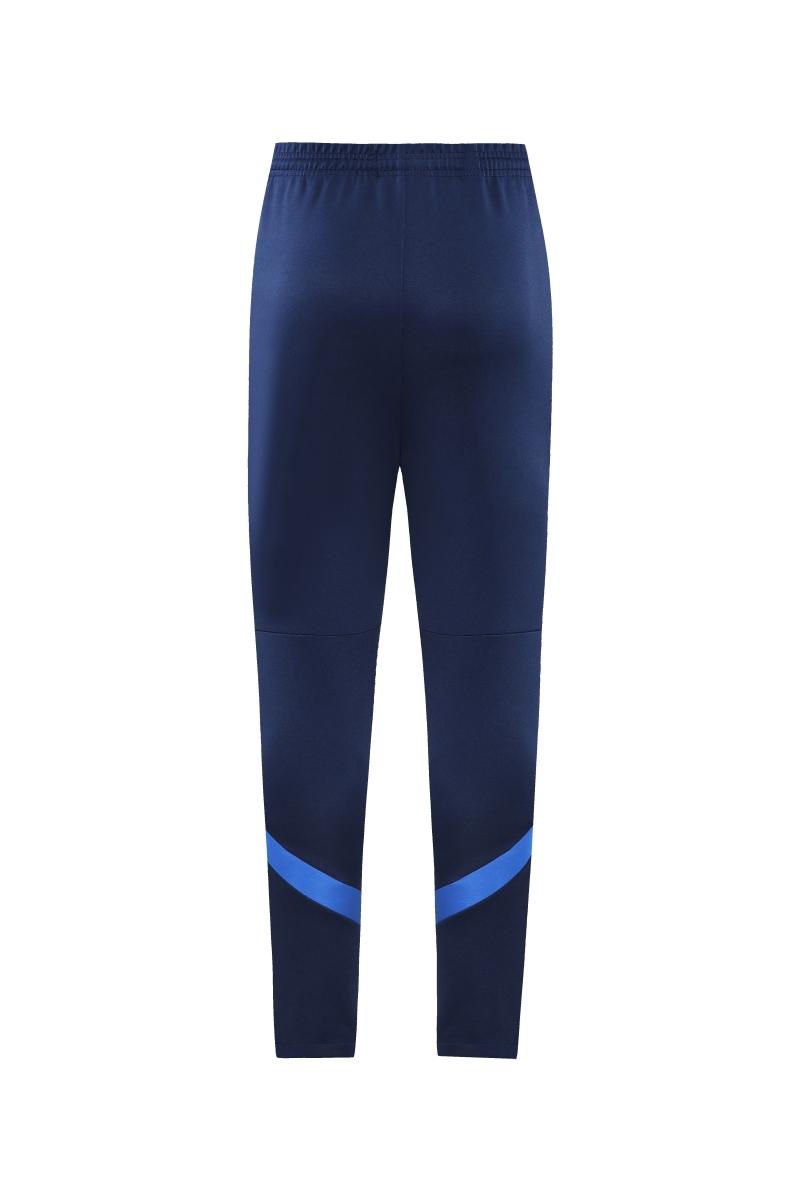 2022 Italy Blue Full Zipper Jacket+Long Pants