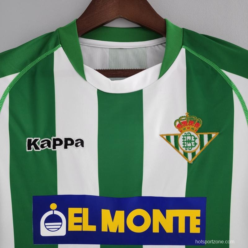 Retro Real Betis 01/02 Home Soccer Jersey