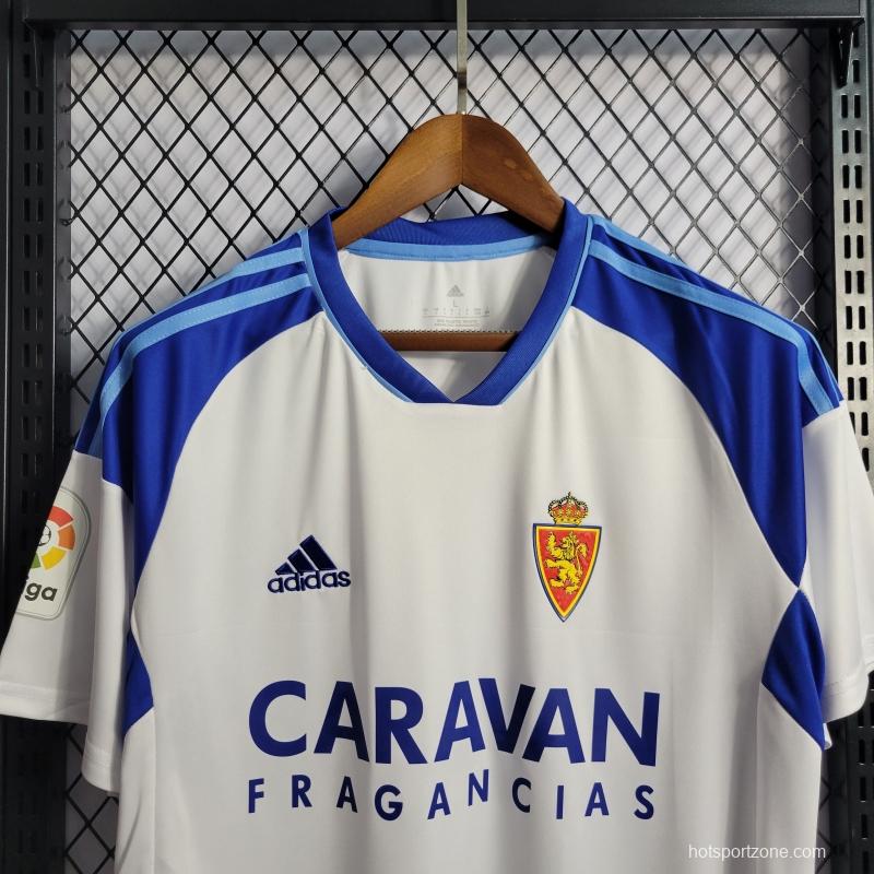 22/23 Real Zaragoza Home Soccer Jersey