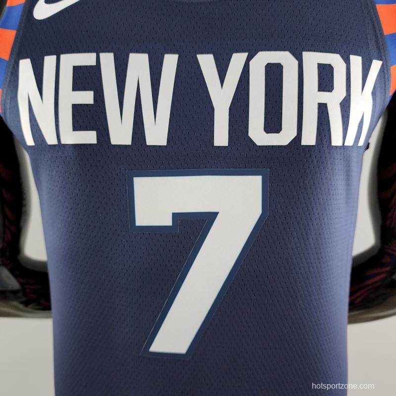 New York Knicks ANTHONY #7 Striped NBA Jersey