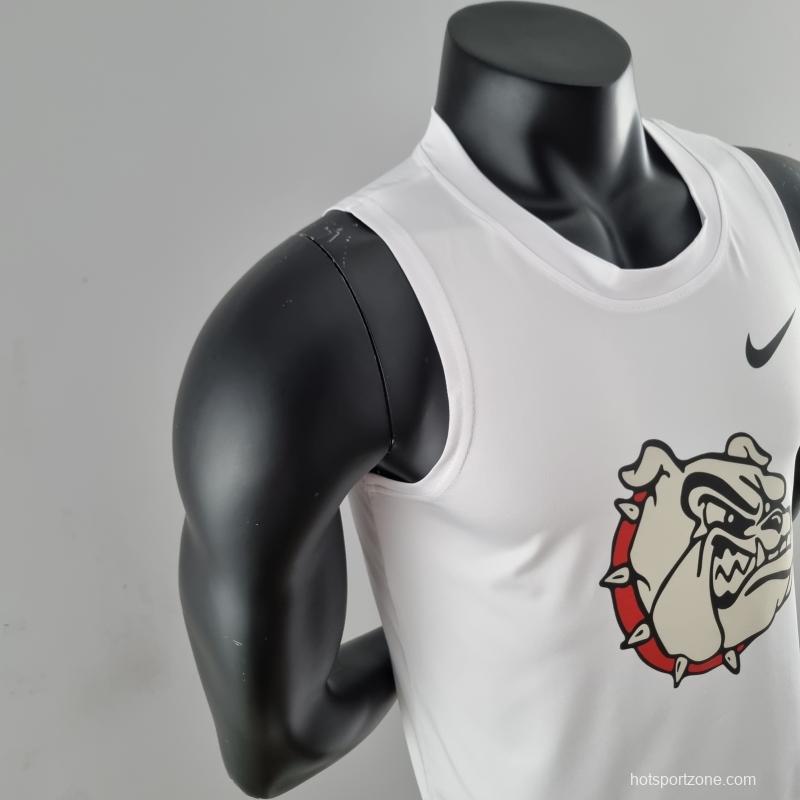2022 Nike White Vest Shirts "Dog Logo "#K000192