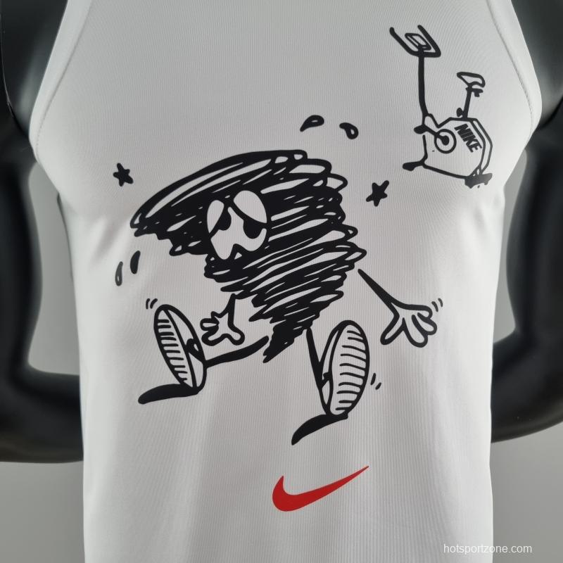 2022 NIKE White Vest Shirts #K000187