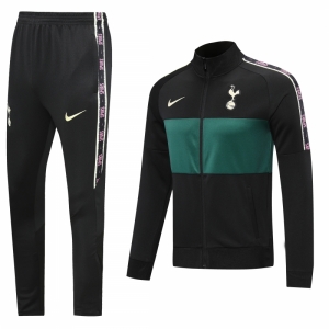 22/23  Tottenham Hotspur Green/Black Full Zipper Tracksuit
