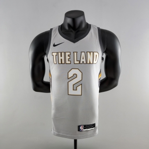 2018 Irving #2 Cleveland Cavaliers Grey NBA Jersey