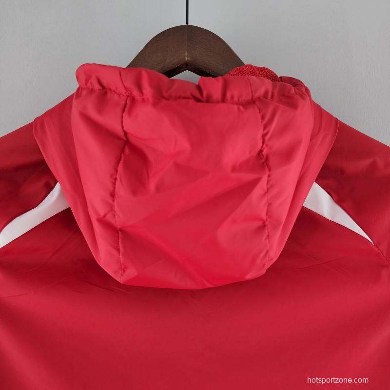 2022 Liverpool Windbreaker Red And White