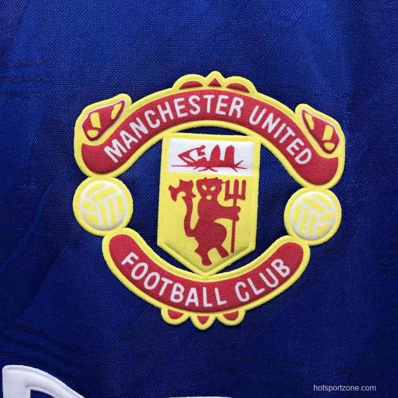 Retro 86/88 Manchester United Away Soccer Jersey