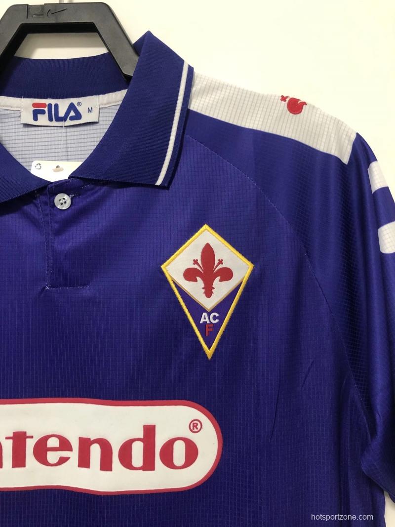 Retro 98/99 Fiorentina Home Soccer Jersey