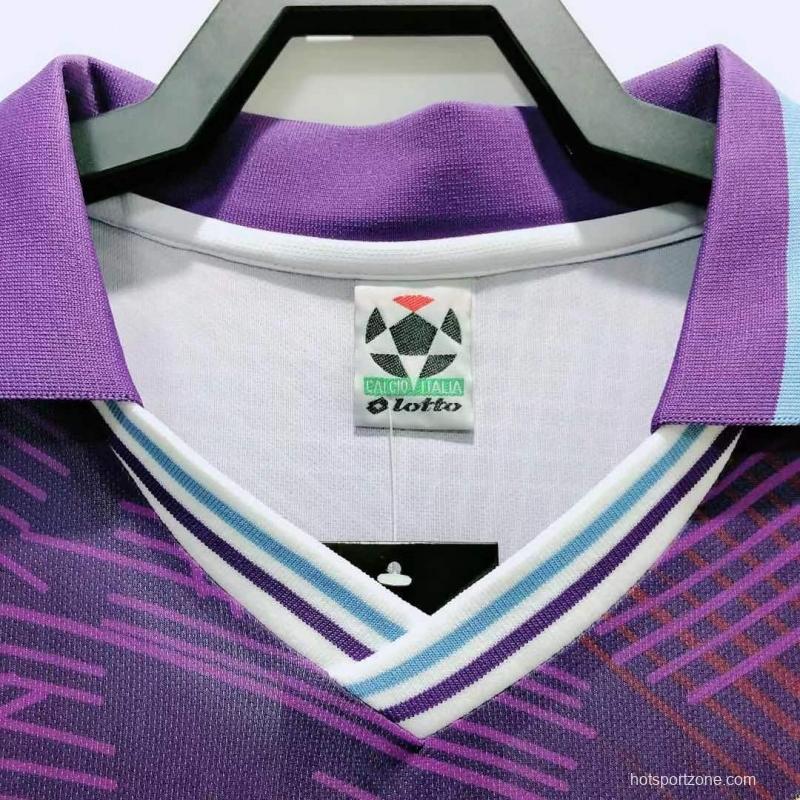 Retro 92/93 Fiorentina Home Soccer Jersey