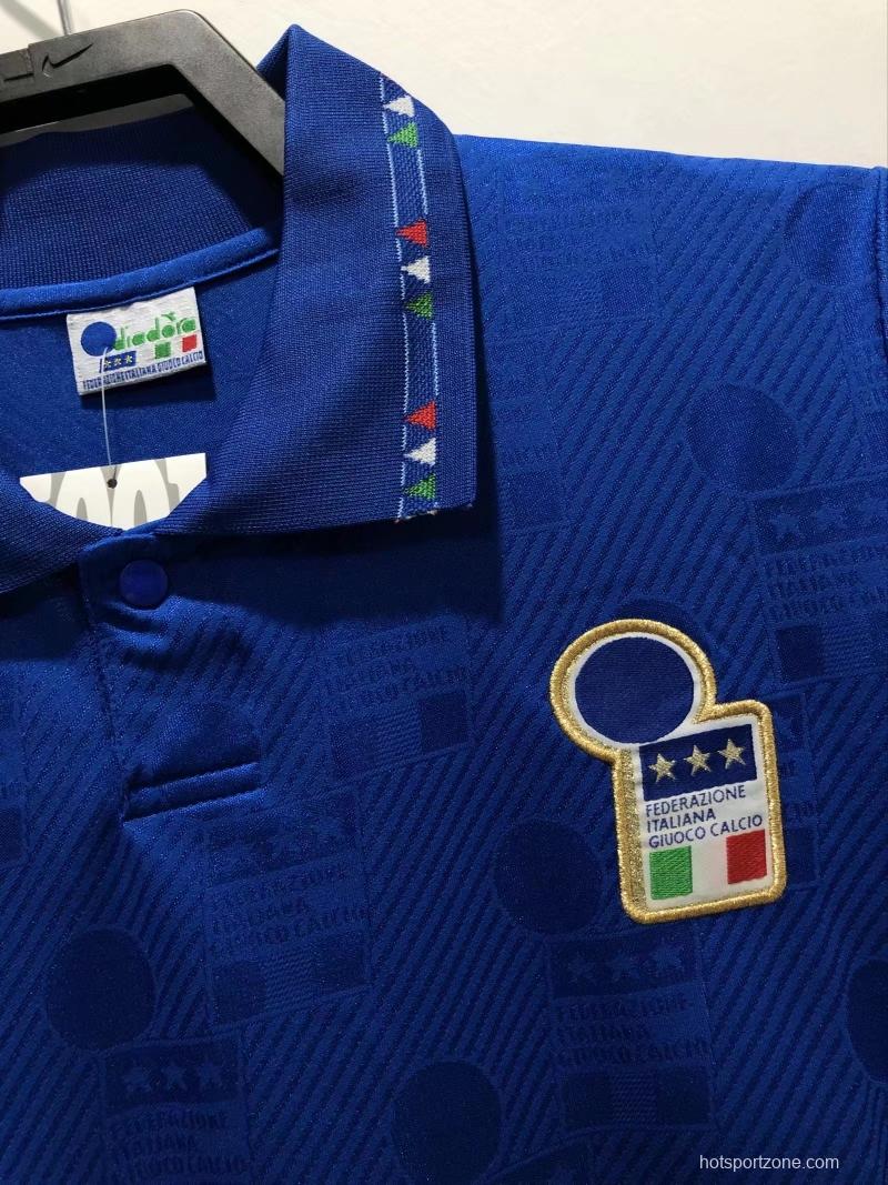 Retro 1994 Italy Home Soccer Jersey