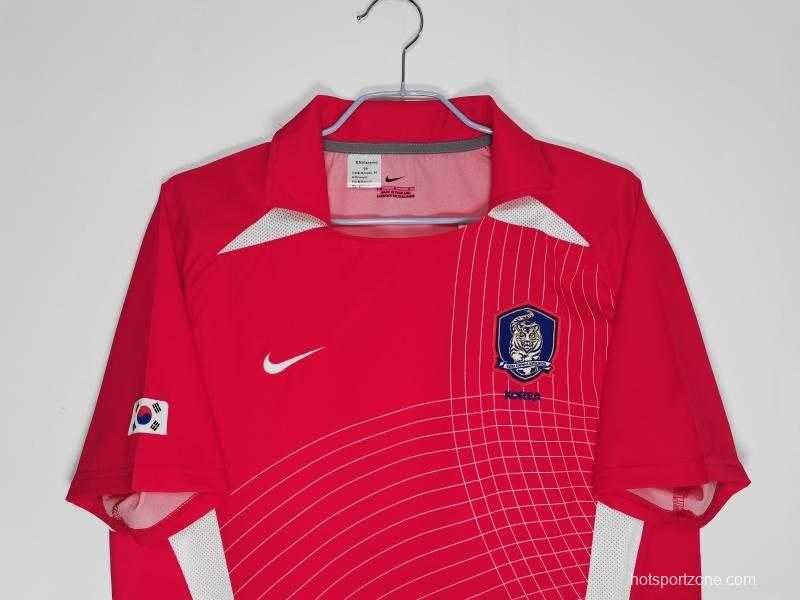 Retro 2002 Korea Home Soccer Jersey