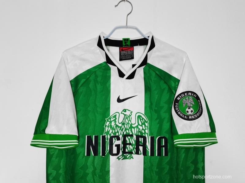 Retro 1996 Nigeria Home Soccer Jersey