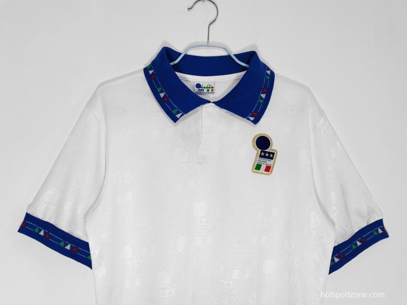 Retro 1994 Italy Away Soccer Jersey