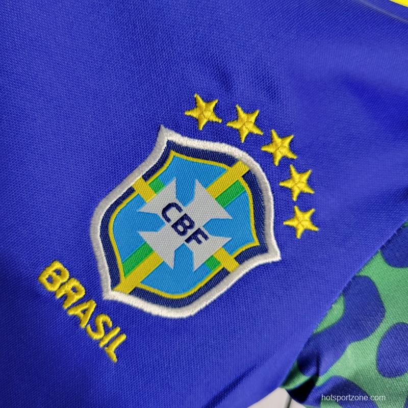 2022 Baby Brazil Away  9-12 Baby Soccer Jersey