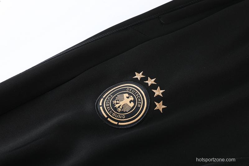 2022 Germany White Full Zipper Tracksuit