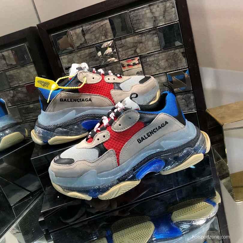 Men/Women Balenciaga Triple S Clear Sole Multi-Color Sneaker Item 6380380