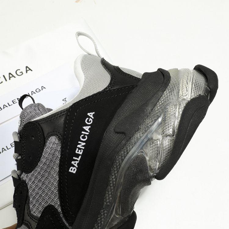 Men/Women Balenciaga Triple S Clear Sole Black Sneaker Item 6380380