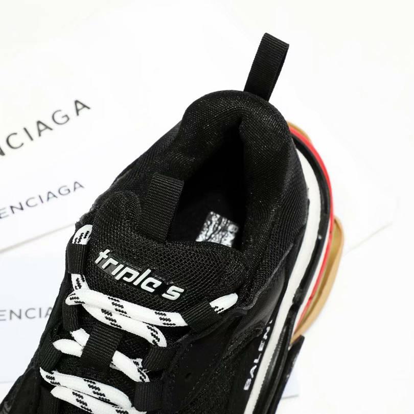 Men/Women Balenciaga Triple S Sneaker Black Item 6380400