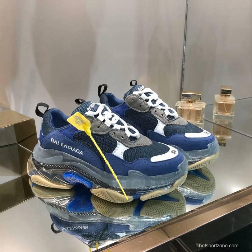 Men/Women Balenciaga Triple S Sneaker Navy