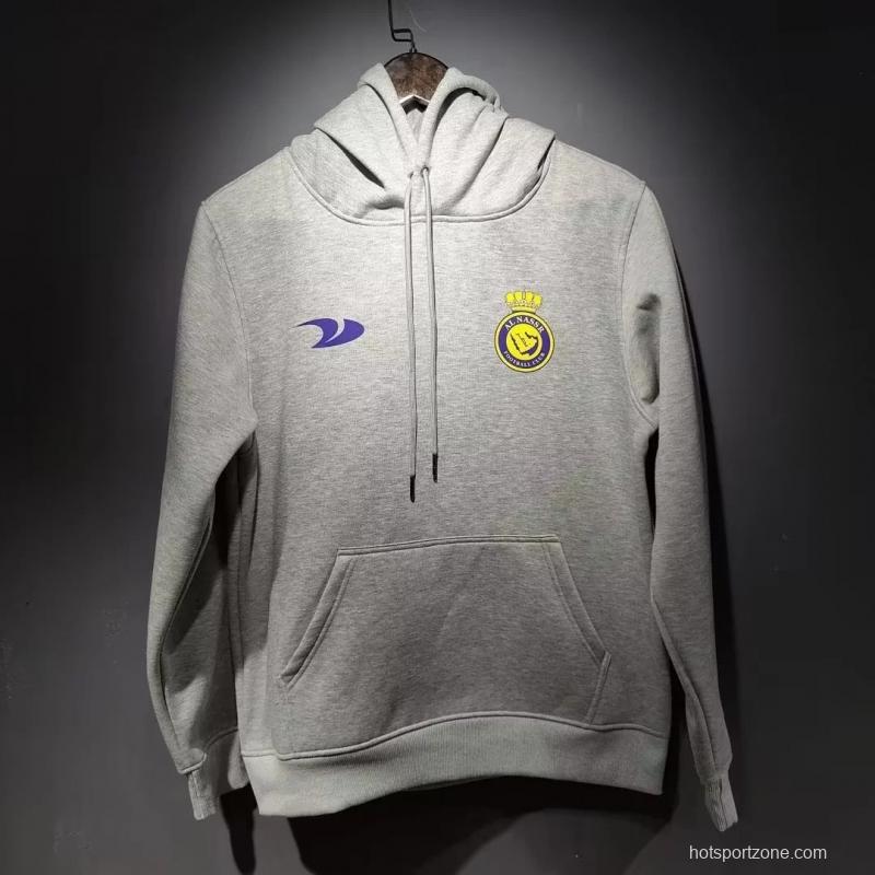 22/23 Al-Nassr FC Home CR7 Ronaldo Grey Tracksuit Hoodie