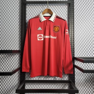 22/23 Long Sleeve Manchester United Home Jersey