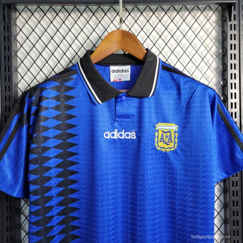 Retro 1994 Argentina Away Blue Jersey