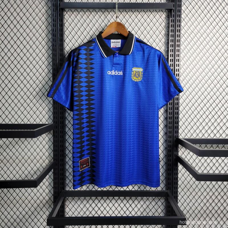 Retro 1994 Argentina Away Blue Jersey