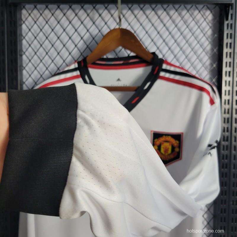 22/23 Long Sleeves Manchester United Away White Jersey