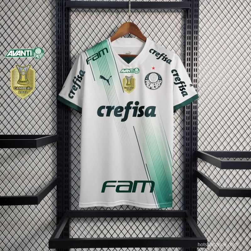 23/24 Palmeiras Away Jersey +With Full Sponsors+Patches