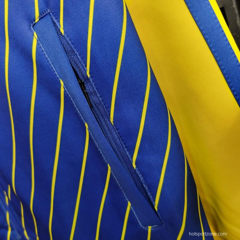 23-24 Al-Nassr FC Blue Full Zipper Jacket