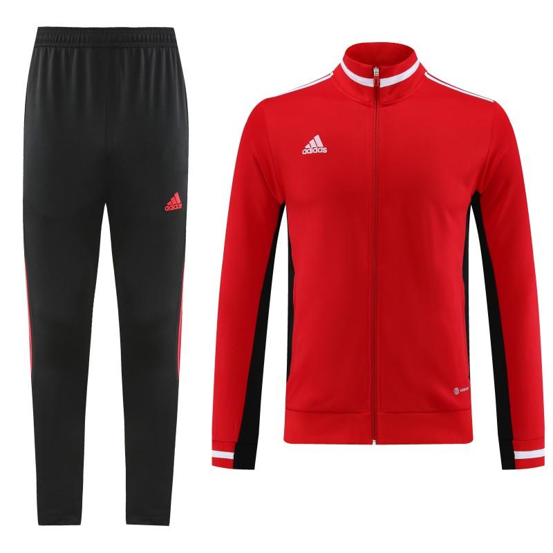2023 Adidas Red Black Full Zipper Jacket +Pants