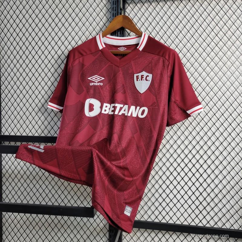 23-24 Fluminense  Third Red Jersey