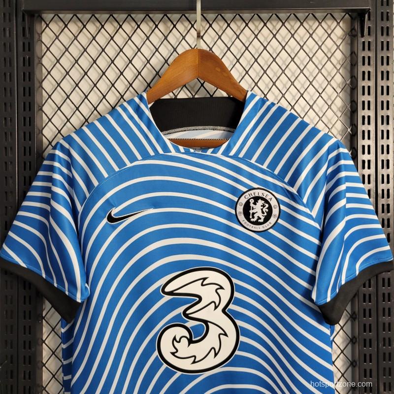 23-24 Chelsea Training Blue Jersey