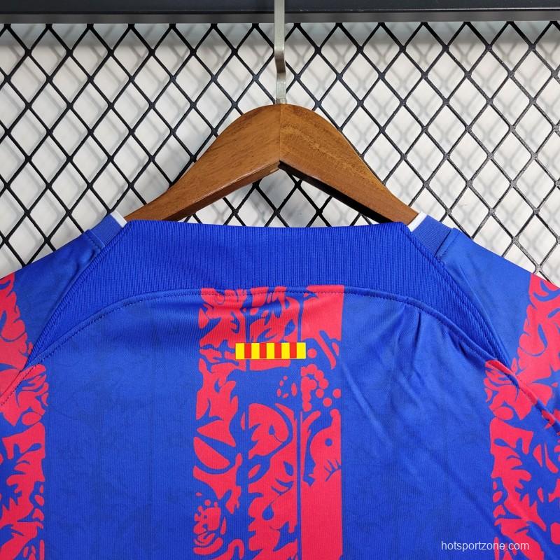 23-24 Barcelona Blue Training Jersey